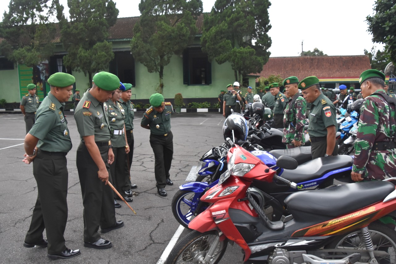 Korem 073/Makutarama Laksanakan pengecekan kendaraan 